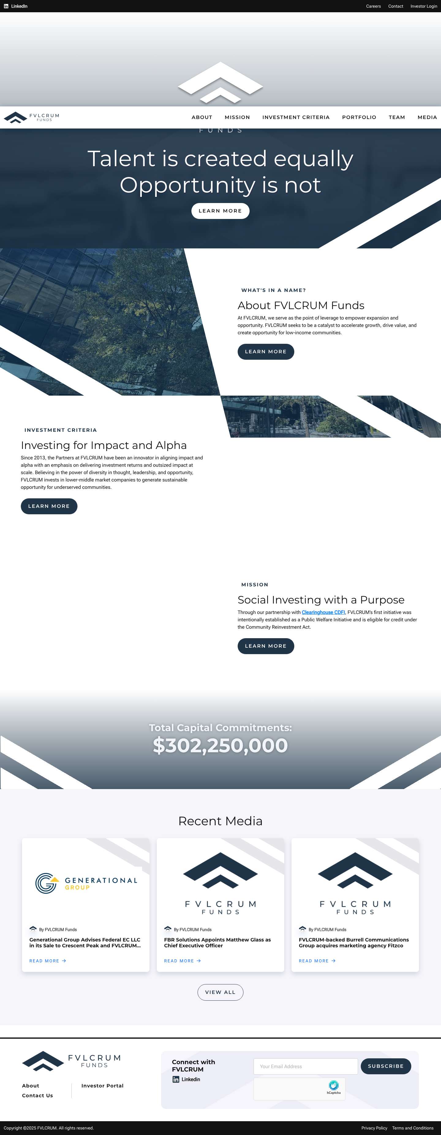 FVLCRUM Funds - Full Screenshot