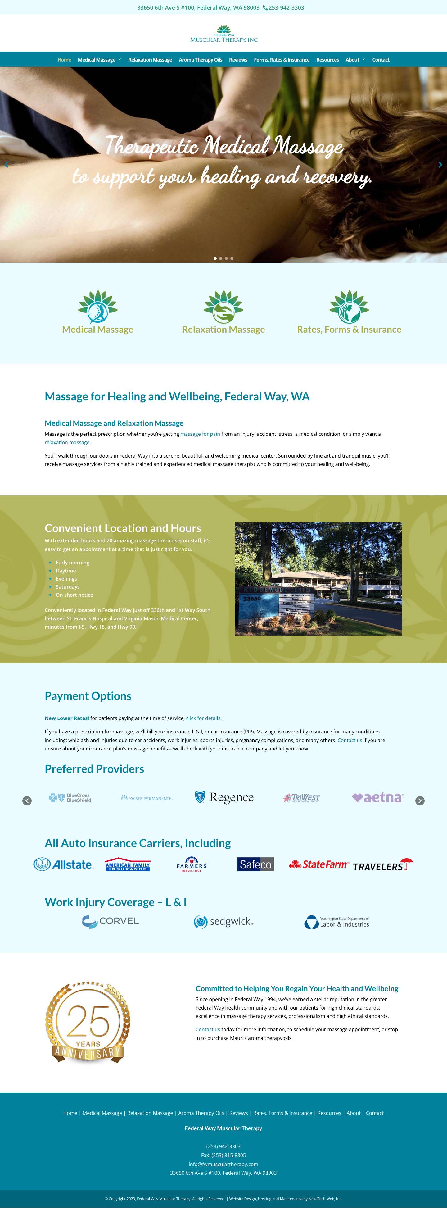 Federal Way Muscular Therapy | - Full Screenshot