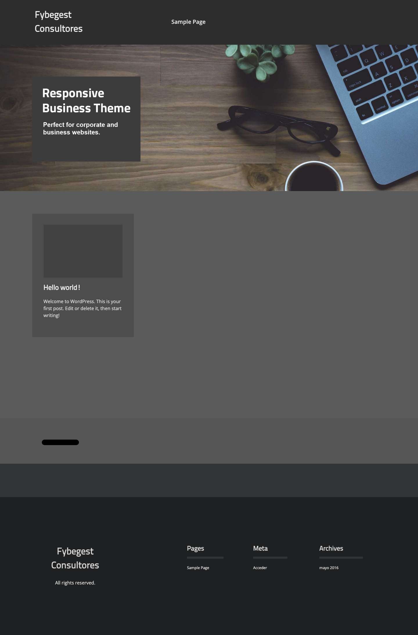 Fybegest Consultores - Full Screenshot