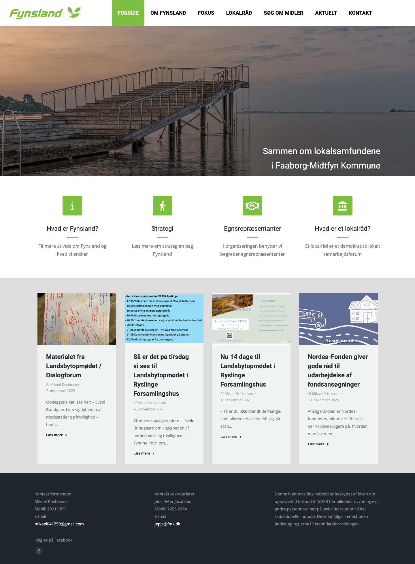 Fynsland – Paraplyorganisation for lokalråd i Faaborg Midtfyn Kommune - Full Screenshot
