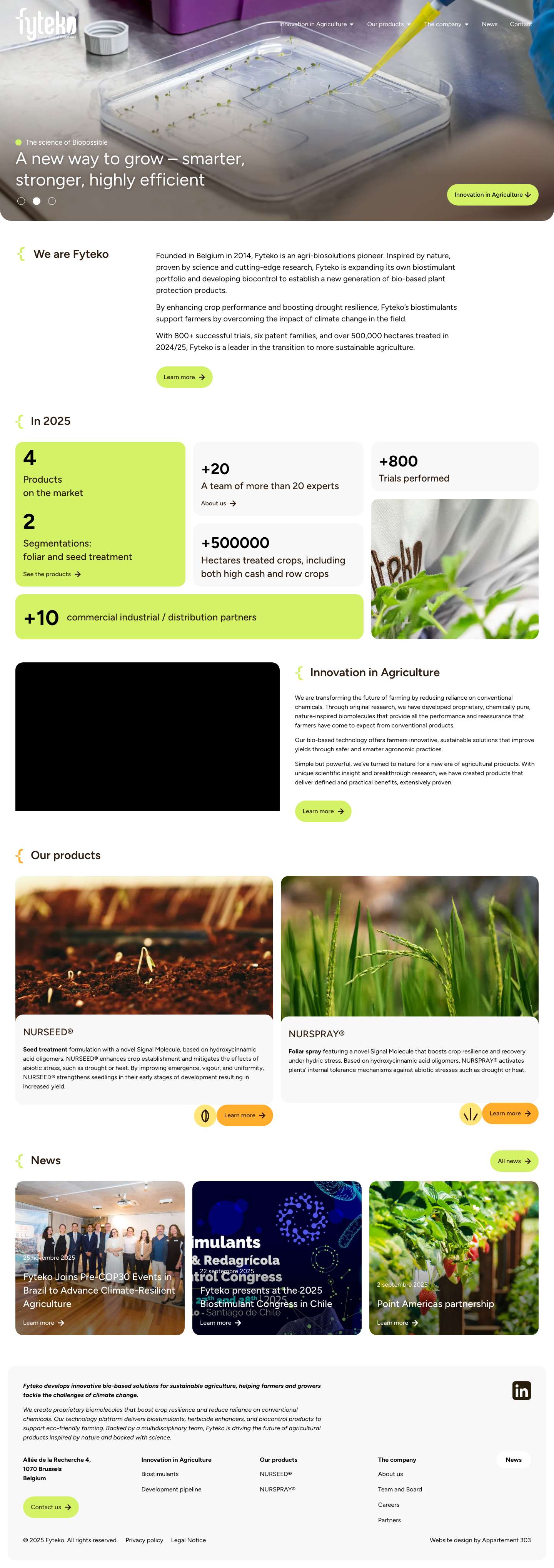 Bio-based plant protection solutions for sustainable agriculture. - Full Screenshot