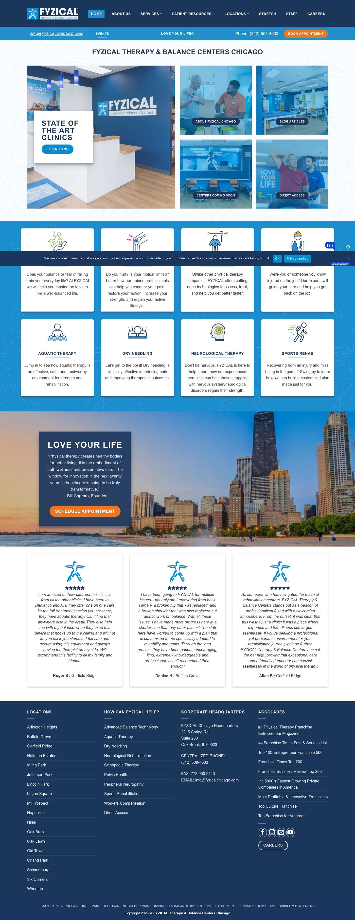 FYZICAL Chicago | Book Today and Love Your Life - Full Screenshot