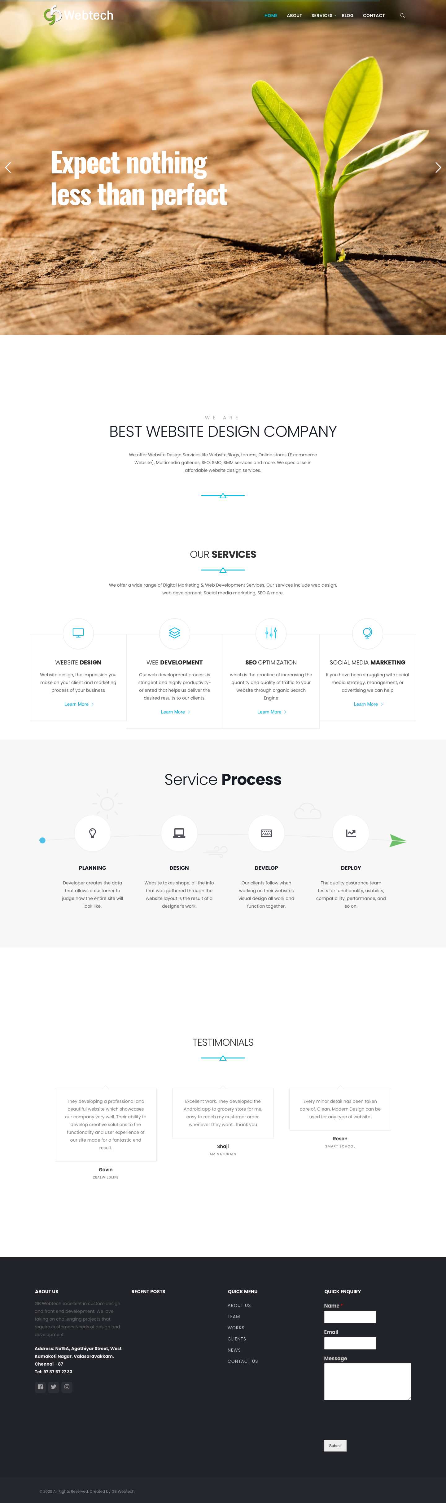 GB Webtech – Grow your Business with Us - Full Screenshot