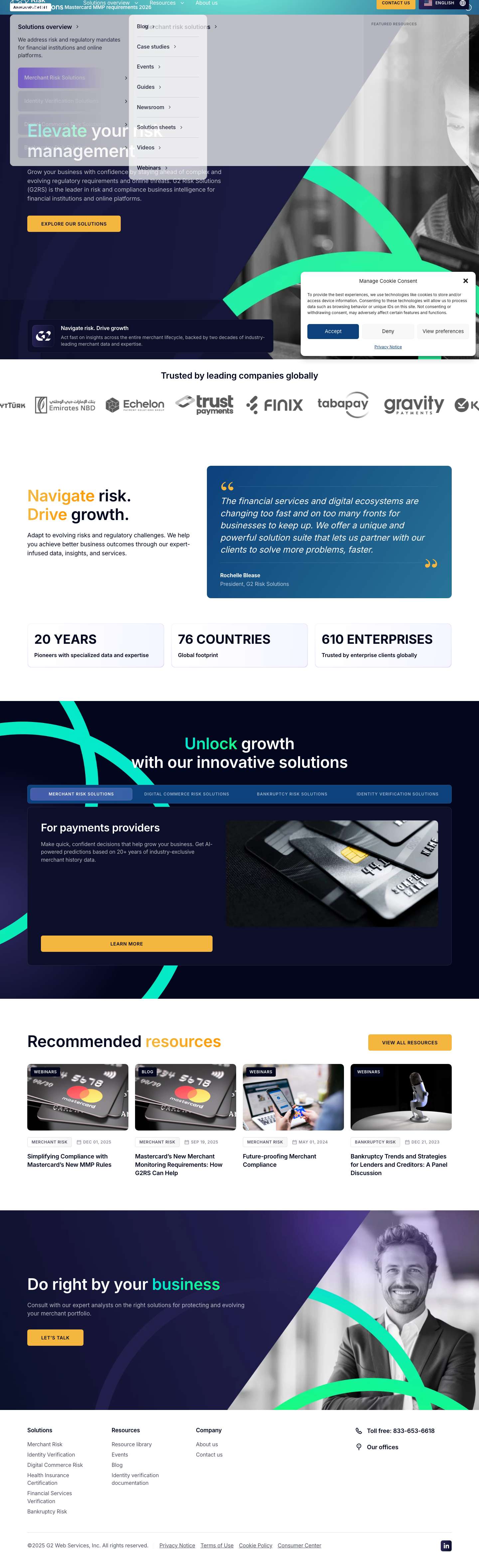 G2RS Integrated Risk Management Solutions - Full Screenshot