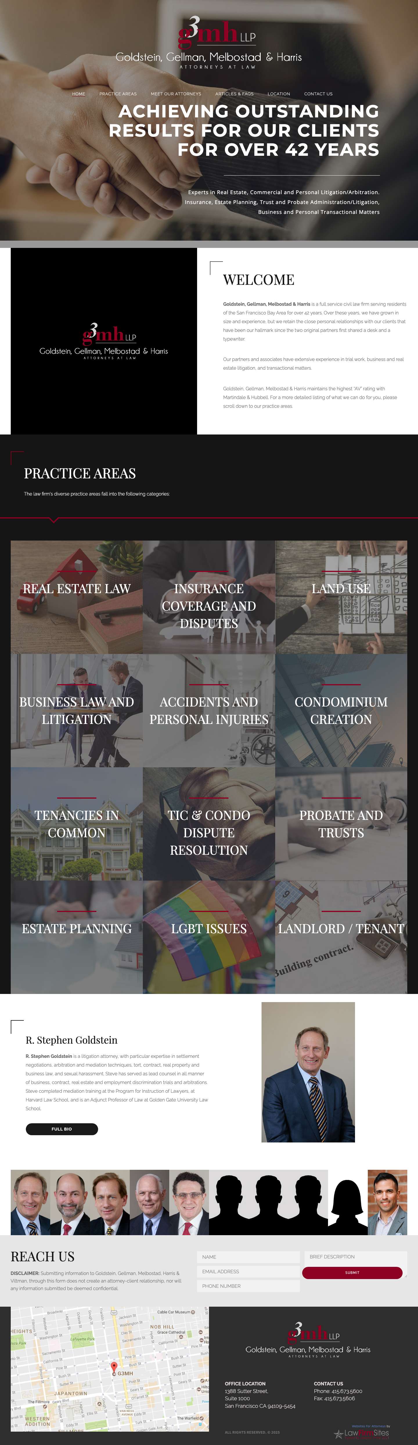 Home - Goldstein, Gellman, Melbostad & Harris - Full Screenshot