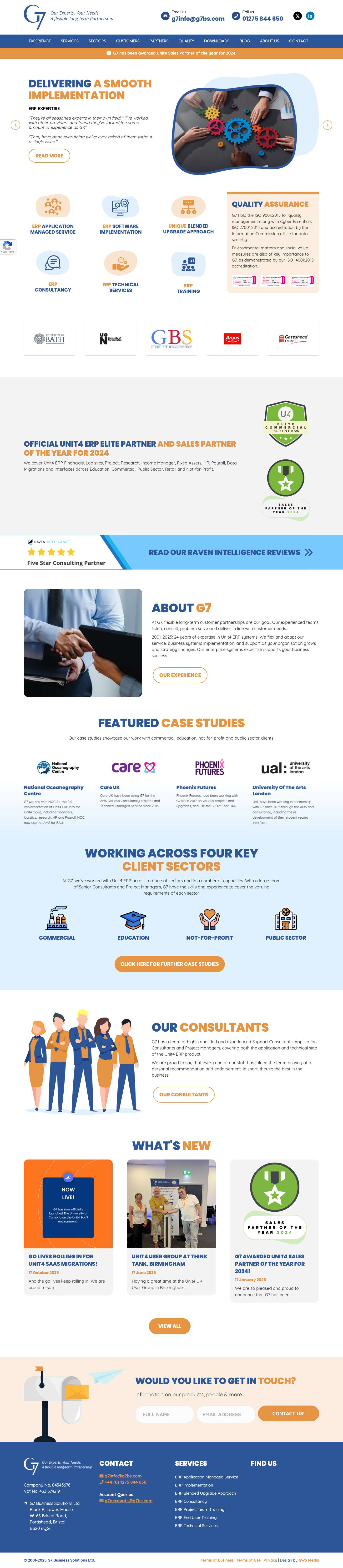 Home - G7 Business Solutions - Full Screenshot