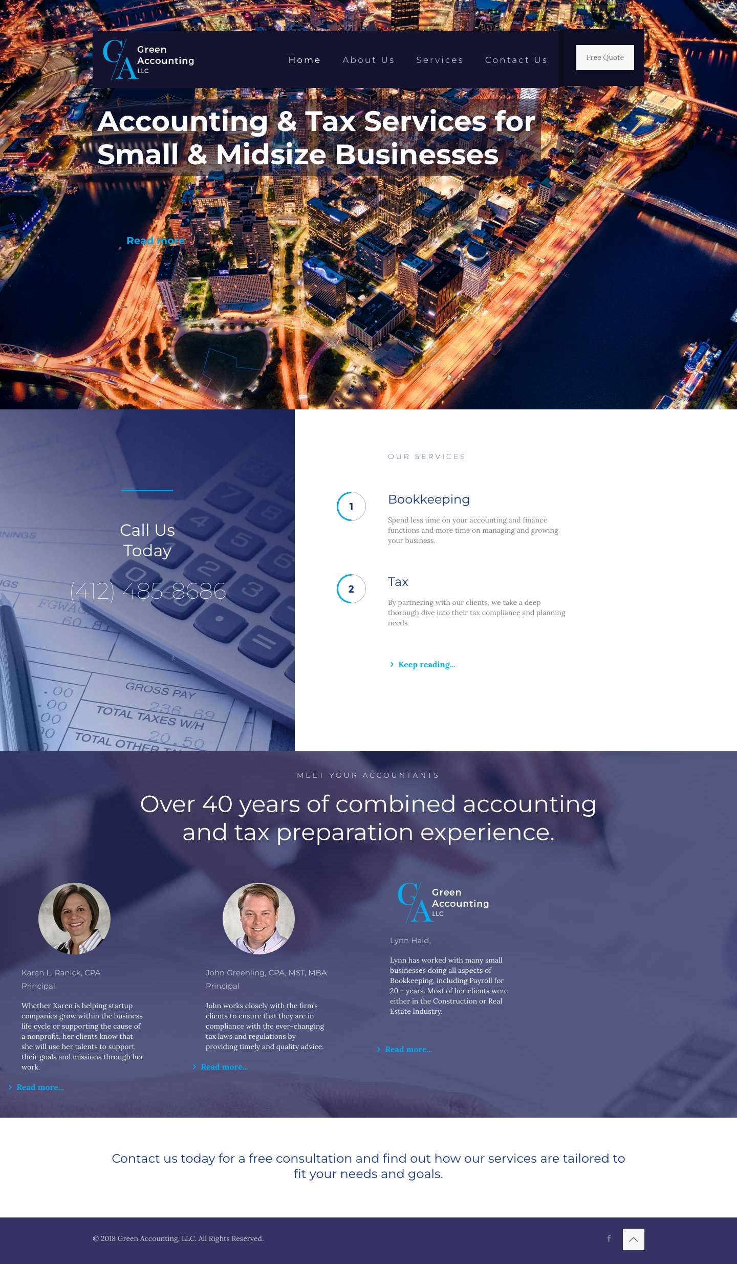 Green Accounting, LLC – Accounting & Tax Services - Full Screenshot