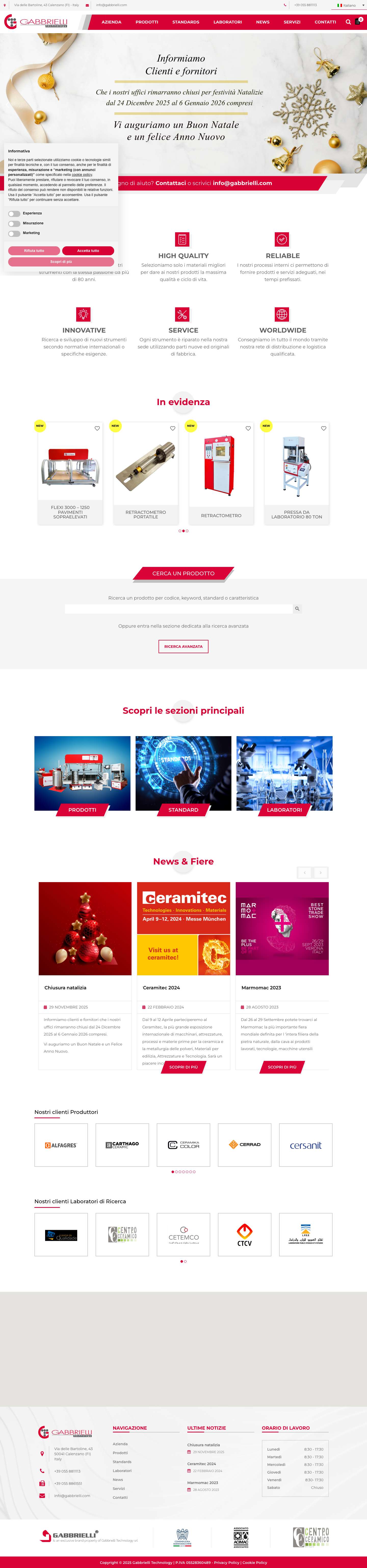 Home - Gabbrielli - Full Screenshot