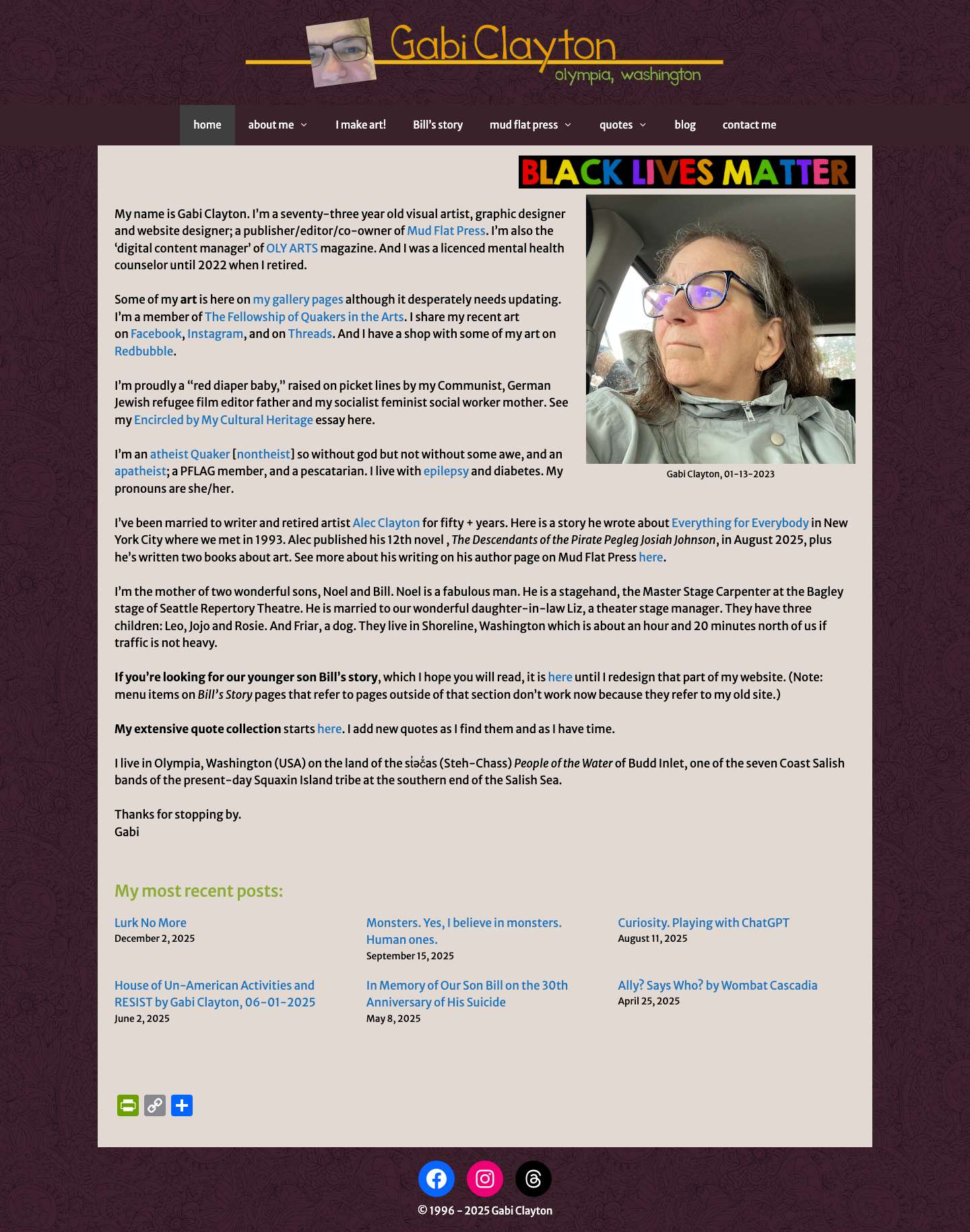 home - Gabi Clayton % % - Full Screenshot