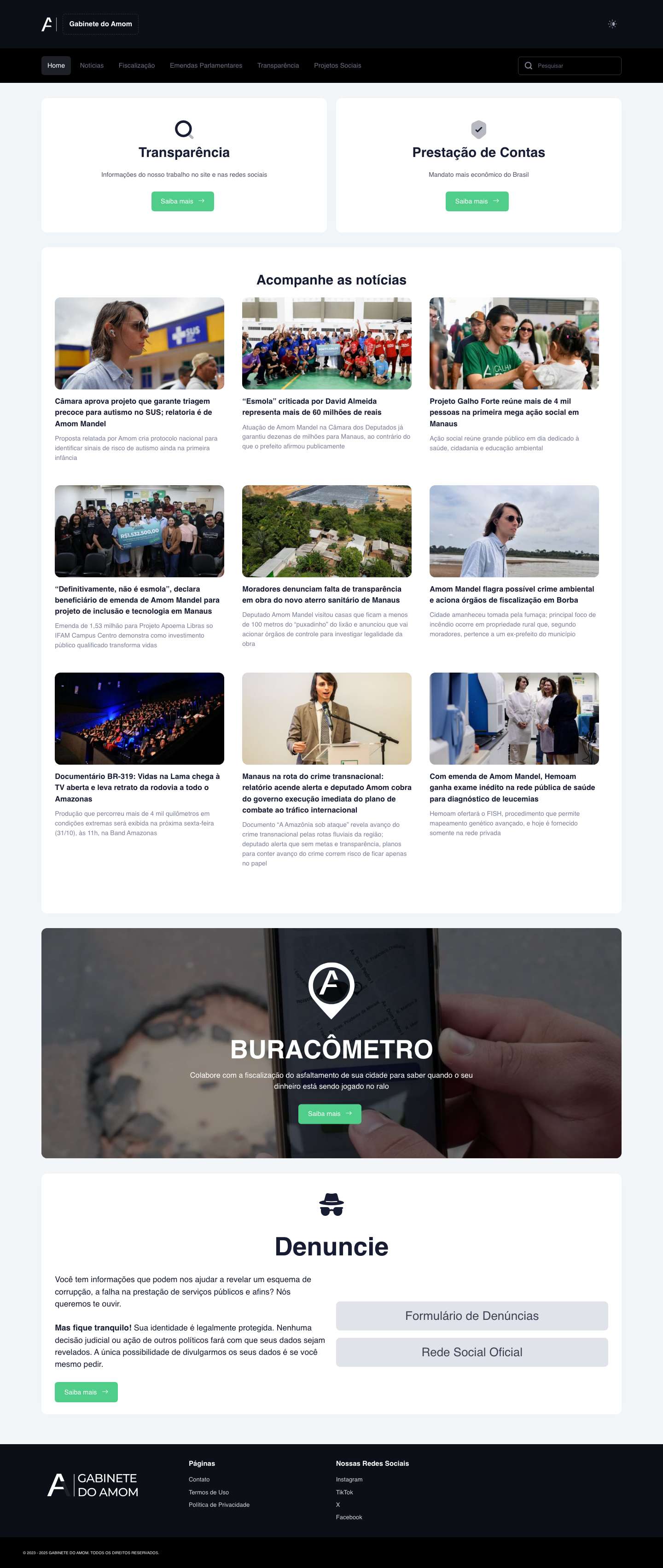 Gabinete do Amom - Full Screenshot