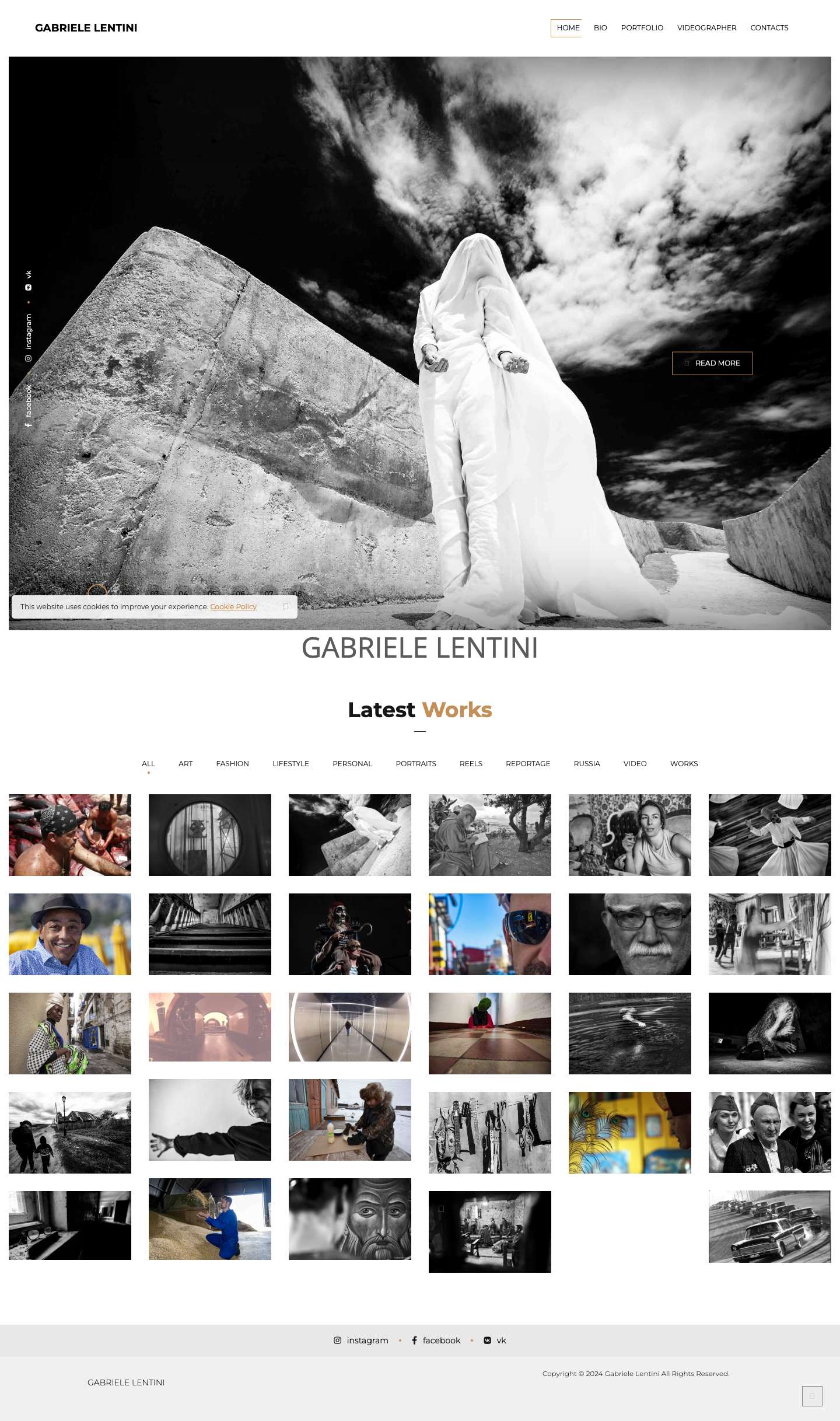 GABRIELE LENTINI - Full Screenshot