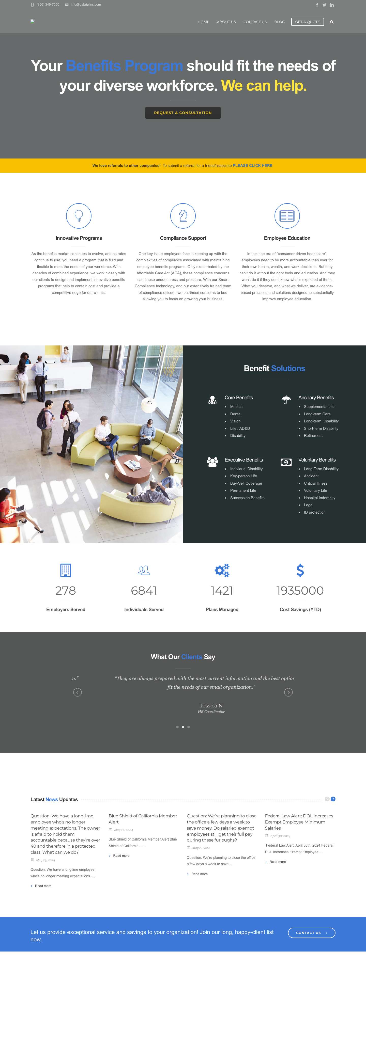 Gabriel Insurance – Gabriel Insurance - Full Screenshot