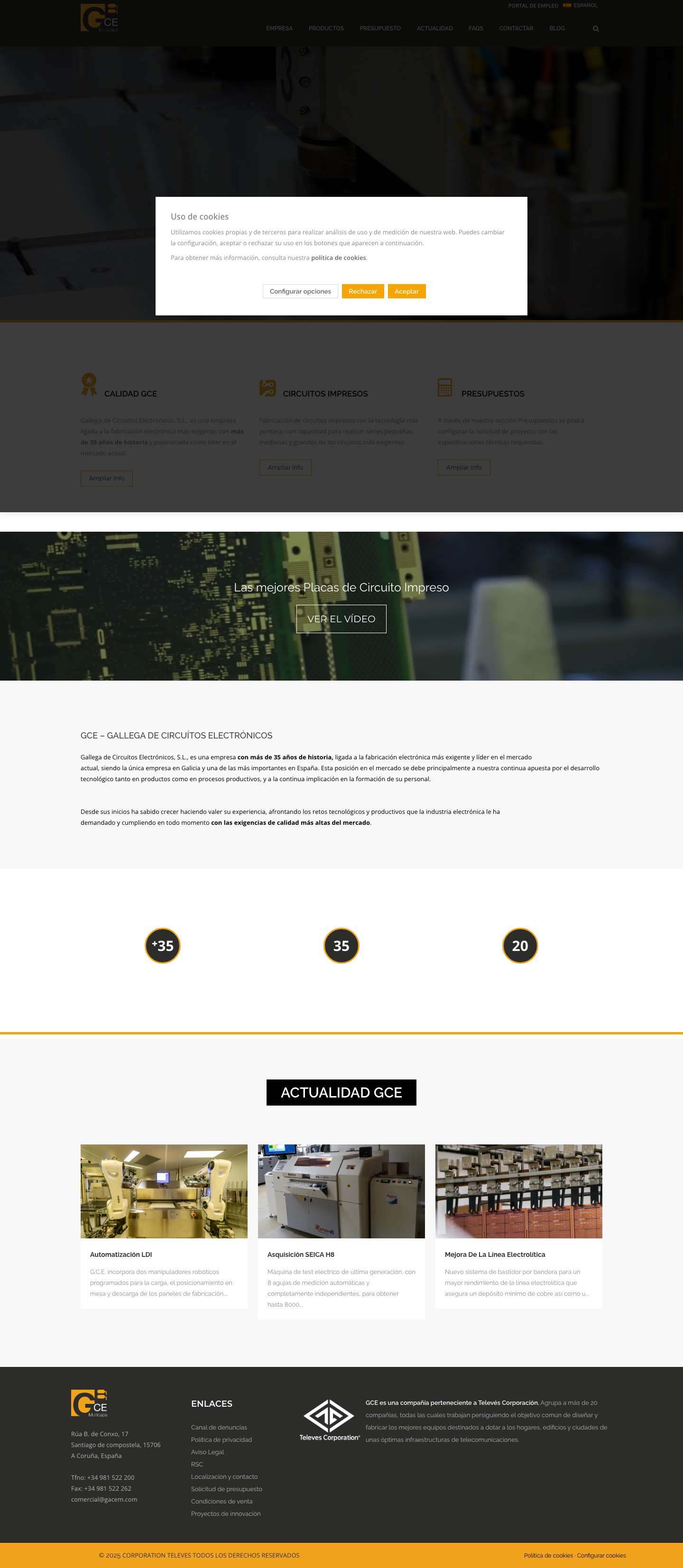 Home - Gacem - Full Screenshot