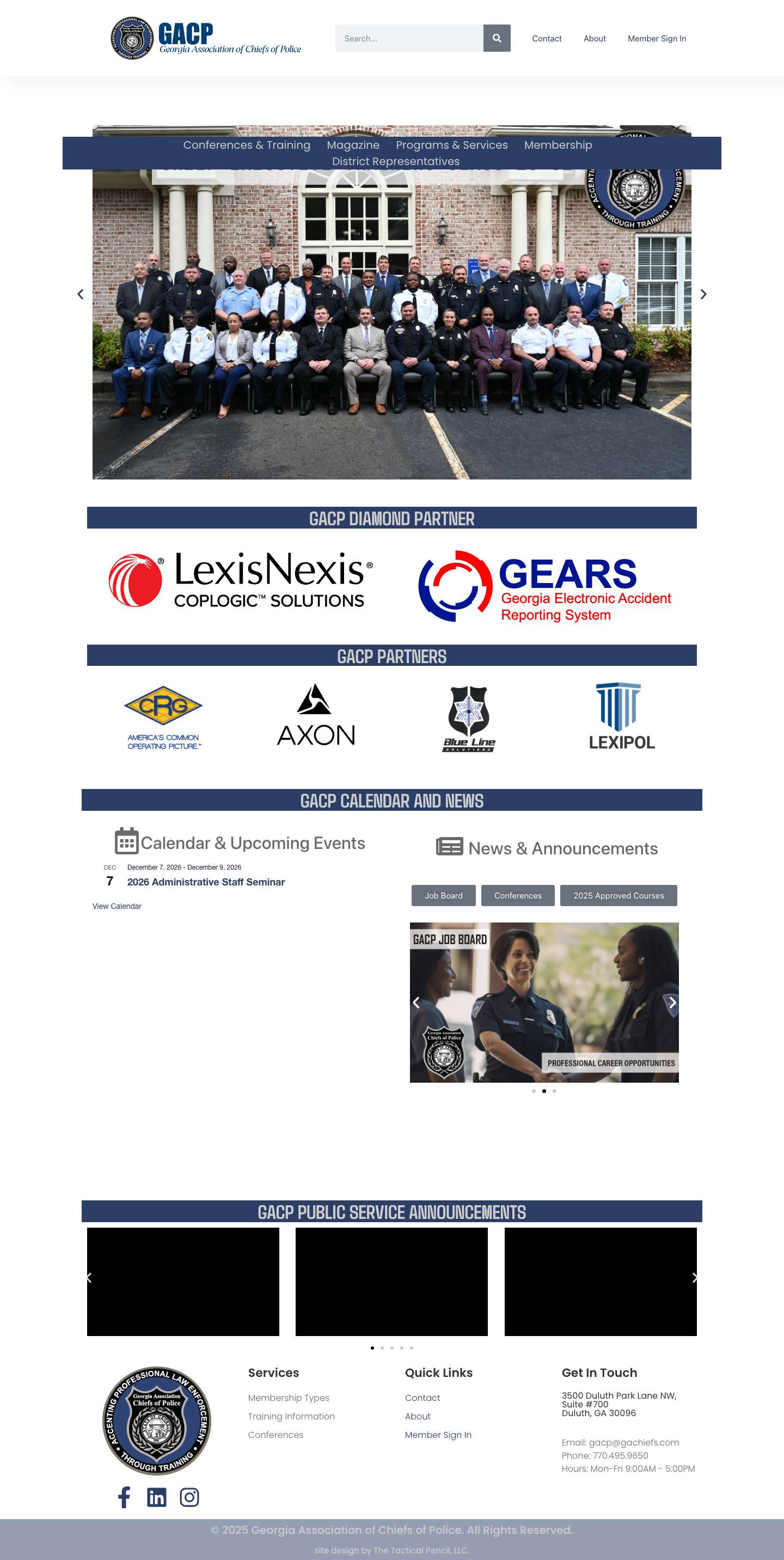 Home - GACP - Full Screenshot