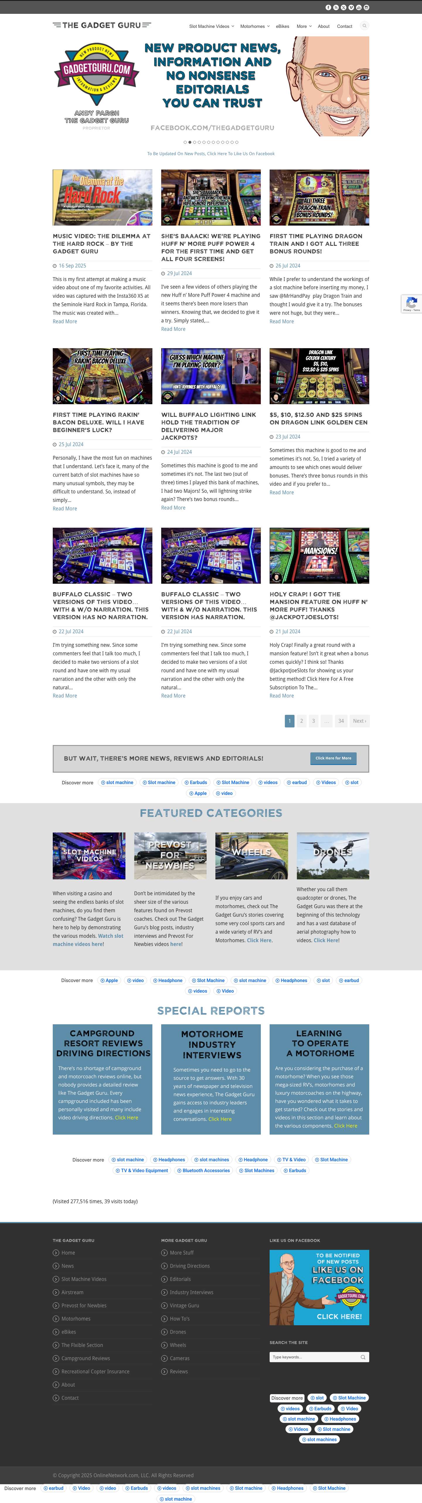 The Gadget Guru – Slot Machine Videos | Your Guide to Casino Slot Machines - Full Screenshot