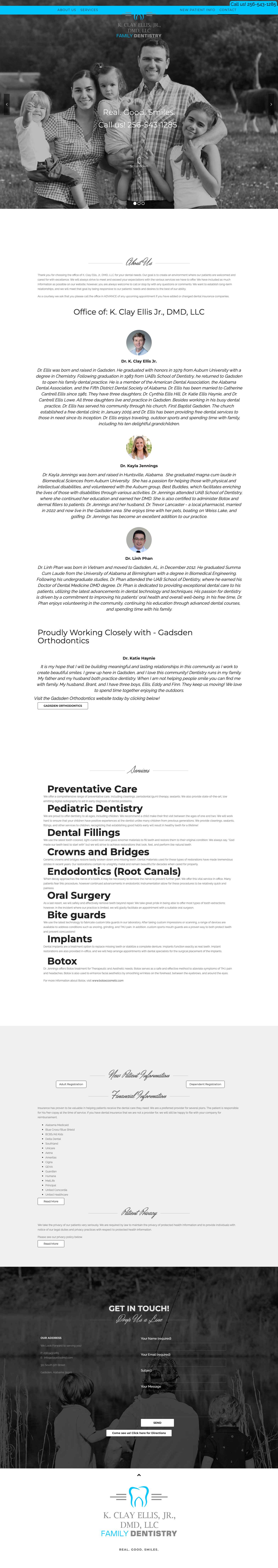 Gadsden Dental | Welcome! - Full Screenshot