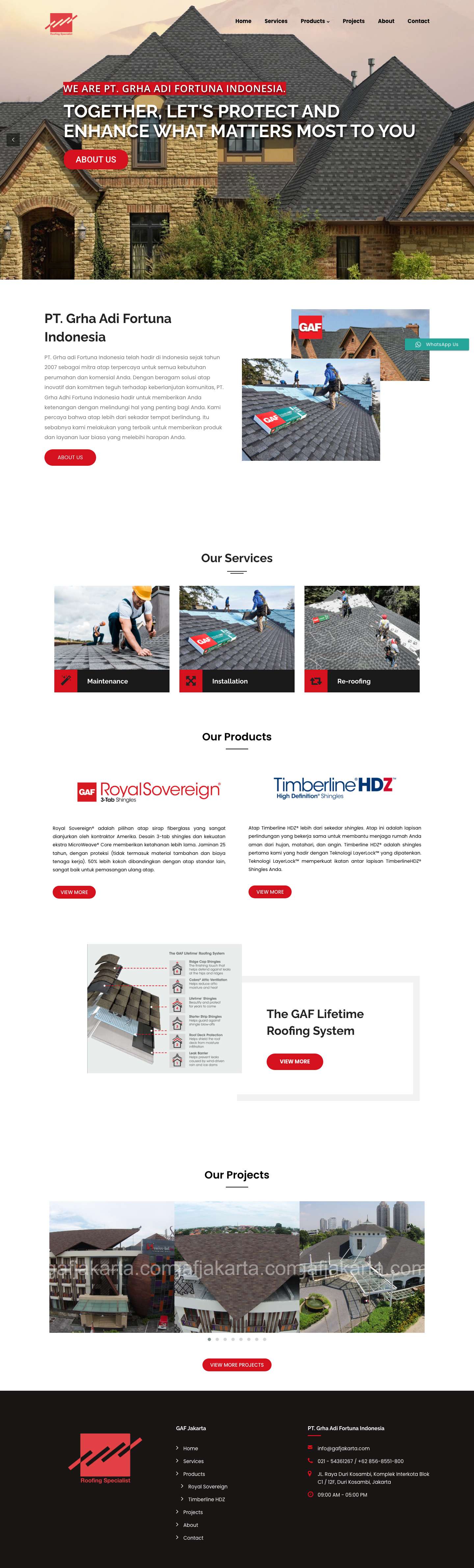 Atap Aspal - GAF Jakarta - Full Screenshot