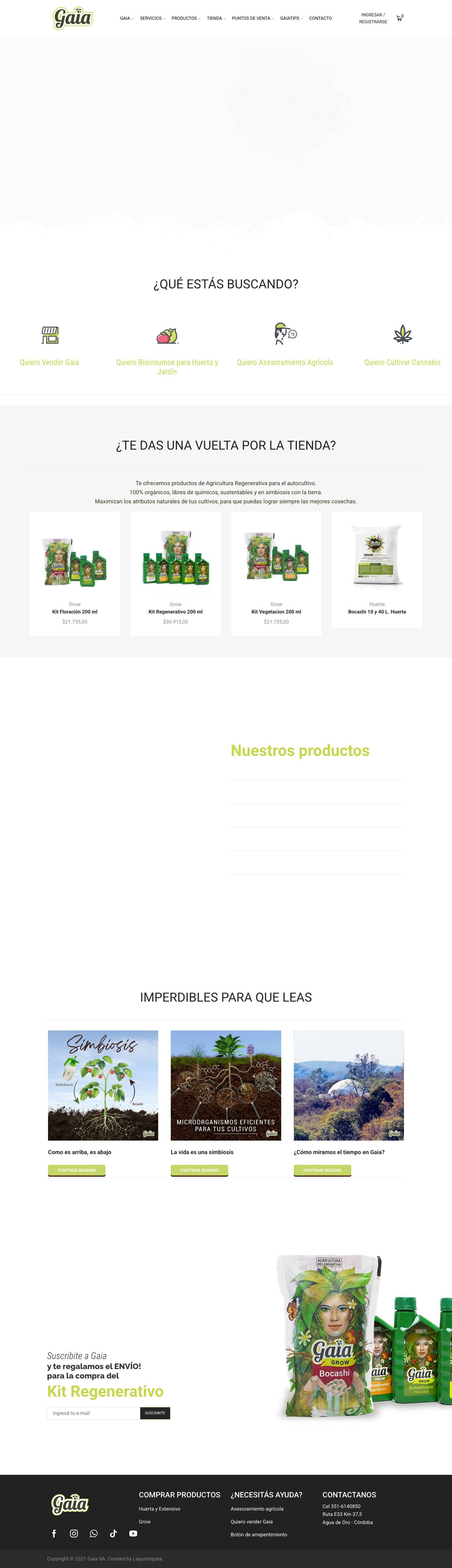 home - Gaia S.A. - Full Screenshot