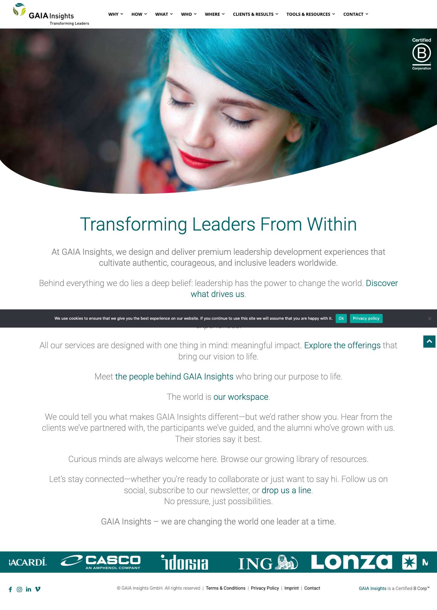 HOME - GAIA Insights - Full Screenshot