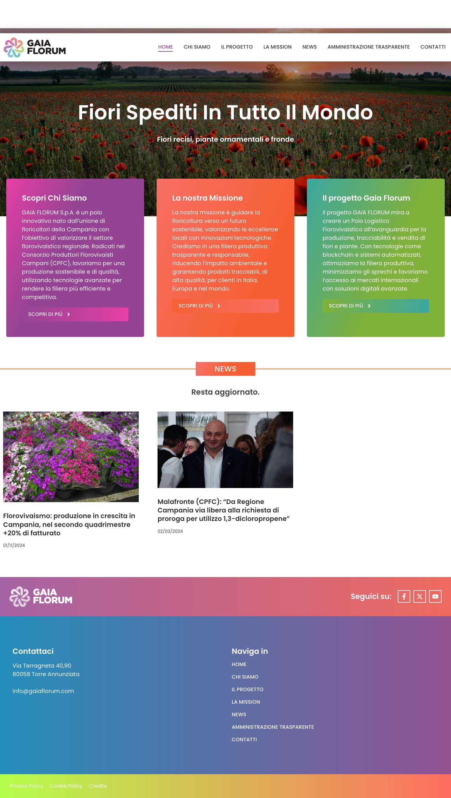 Home - Gaia Florum - Full Screenshot