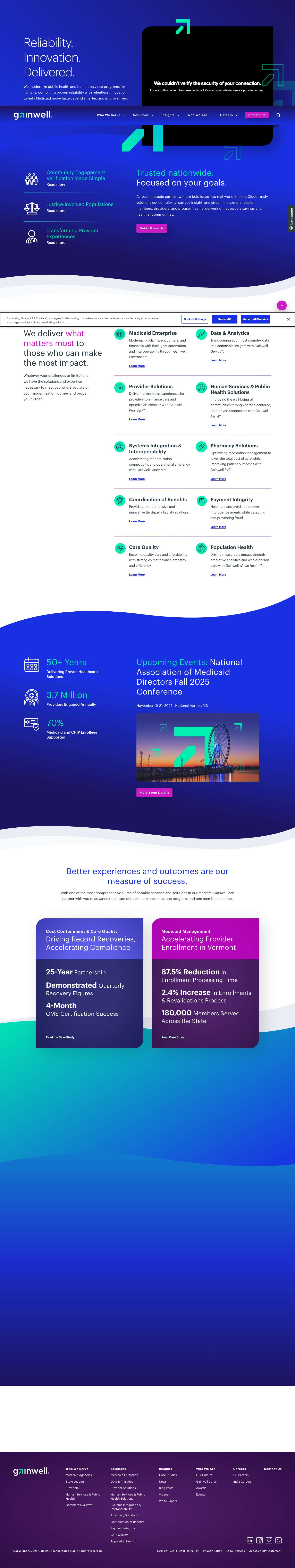 Gainwell Technologies: Public Health Services and Solutions - Full Screenshot