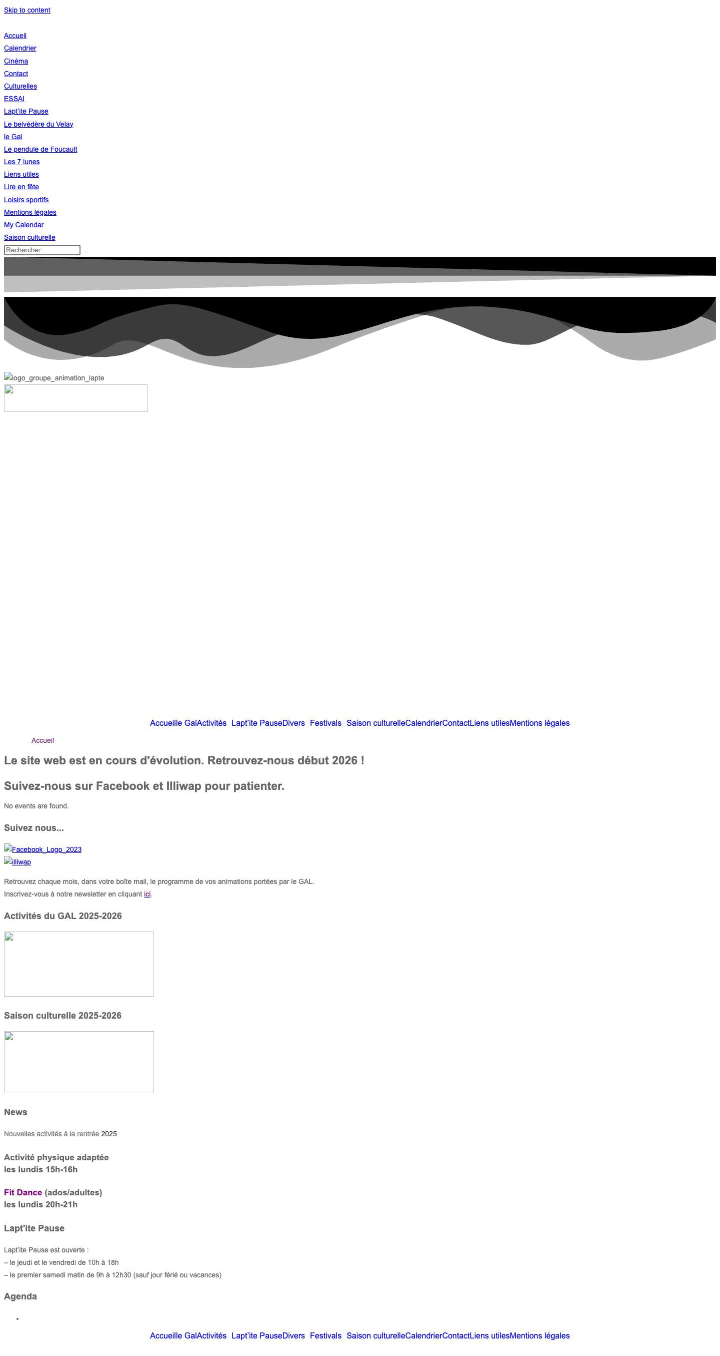 Association multi-activités Lapte-Yssingeaux - Le Gal de Lapte - Full Screenshot