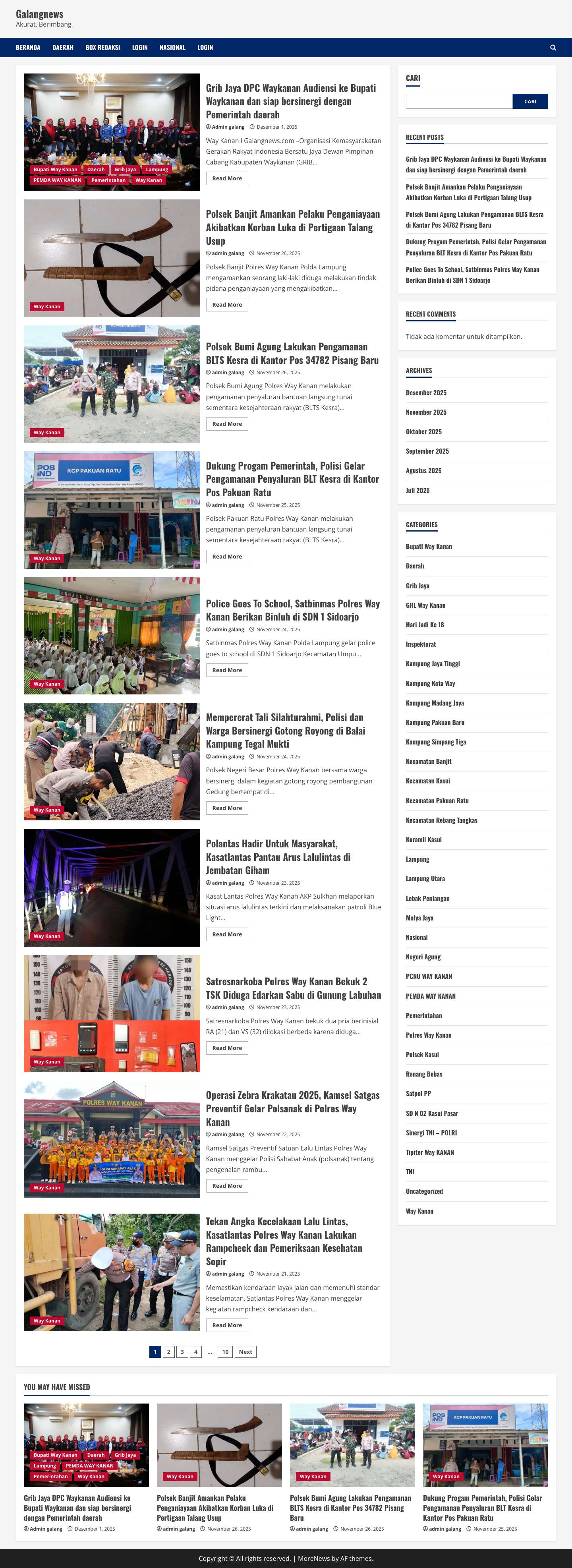 Galangnews - Akurat, Berimbang - Full Screenshot