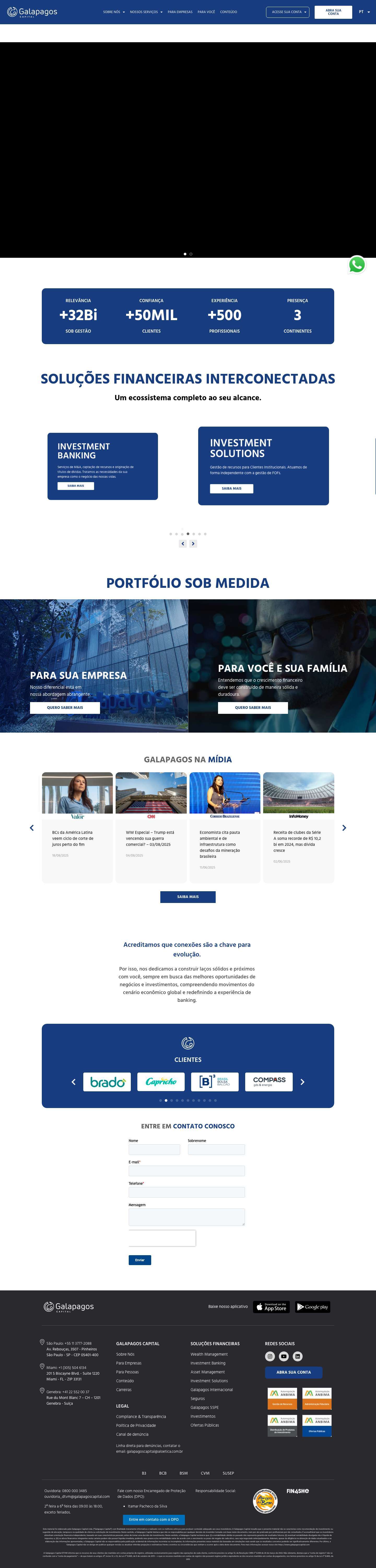 Galapagos Capital - Full Screenshot