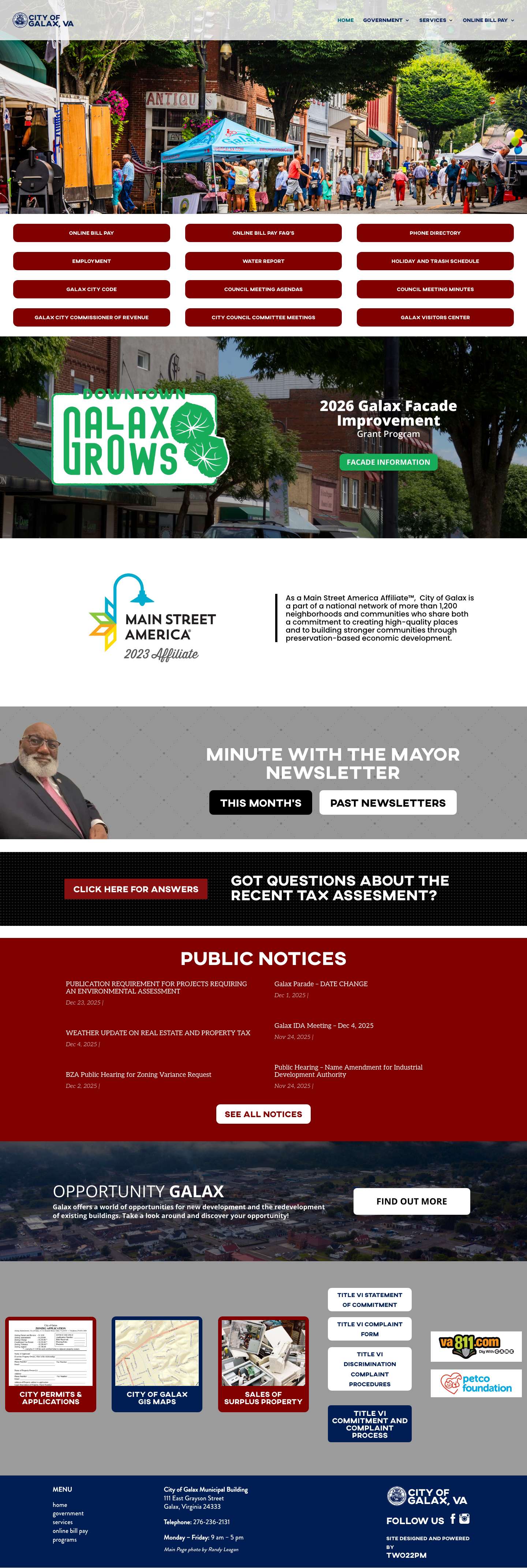 Home - New - Galax, VA - Full Screenshot