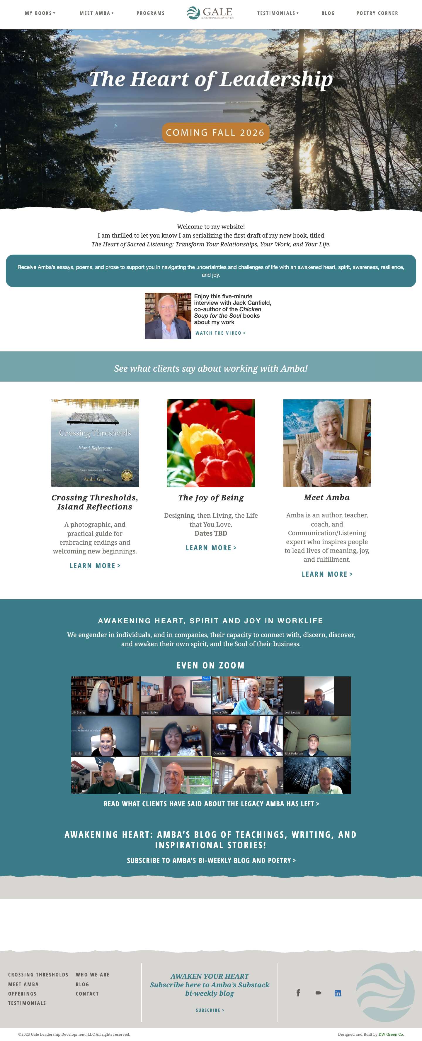 Welcome – Gale Leadership DevelopmentWelcome – Gale Leadership Development - Full Screenshot