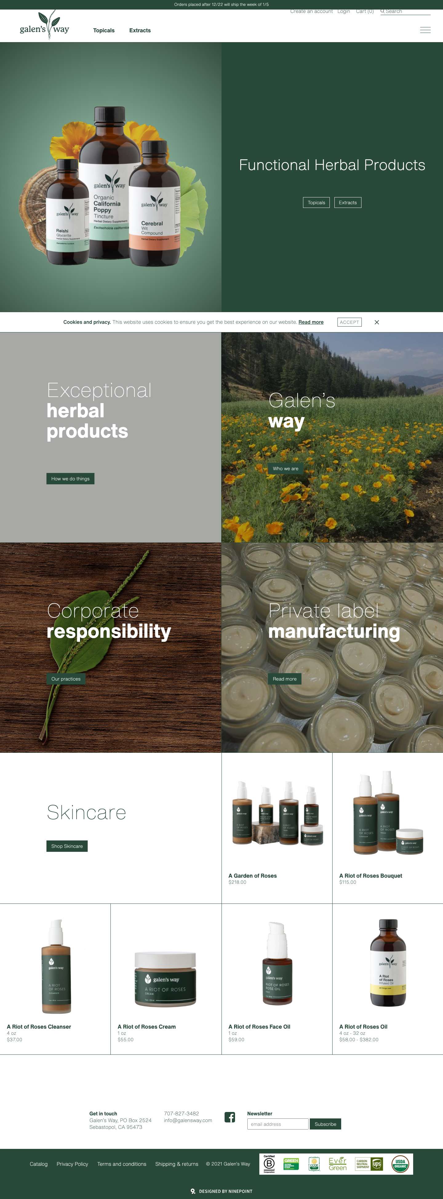 Home - Galensway - Full Screenshot