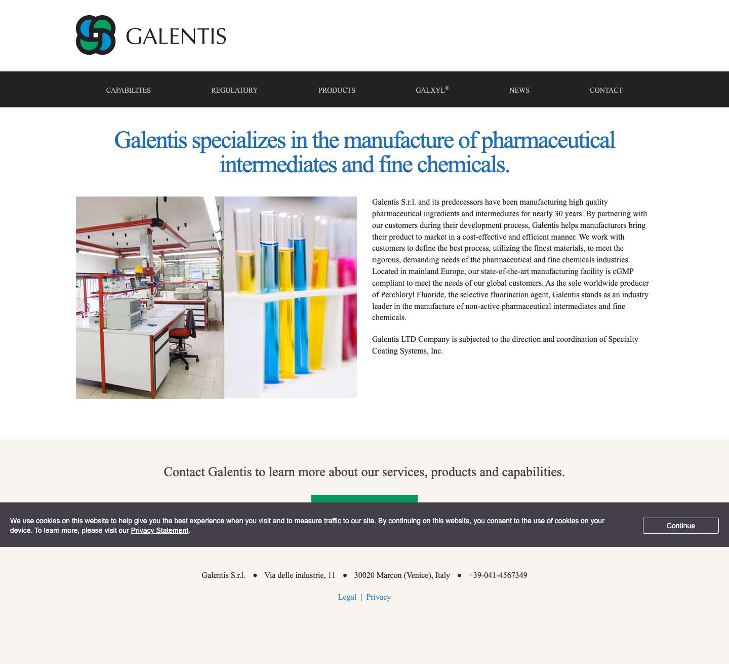 Home - Galentis - Full Screenshot