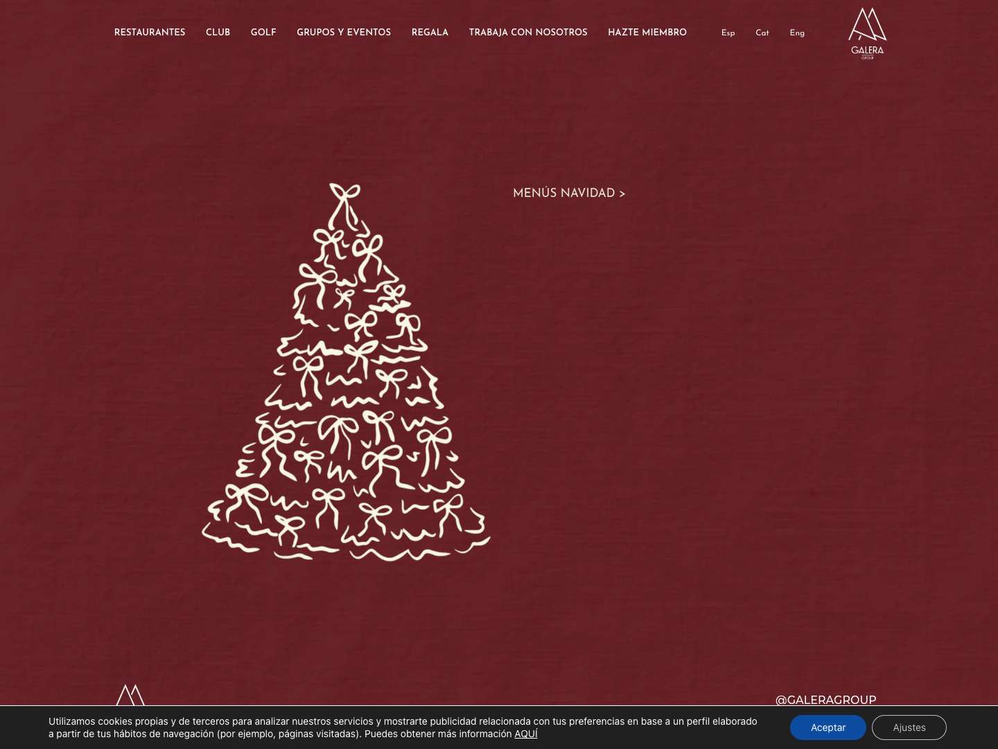 Inicio Navidad - Galera Group - Full Screenshot
