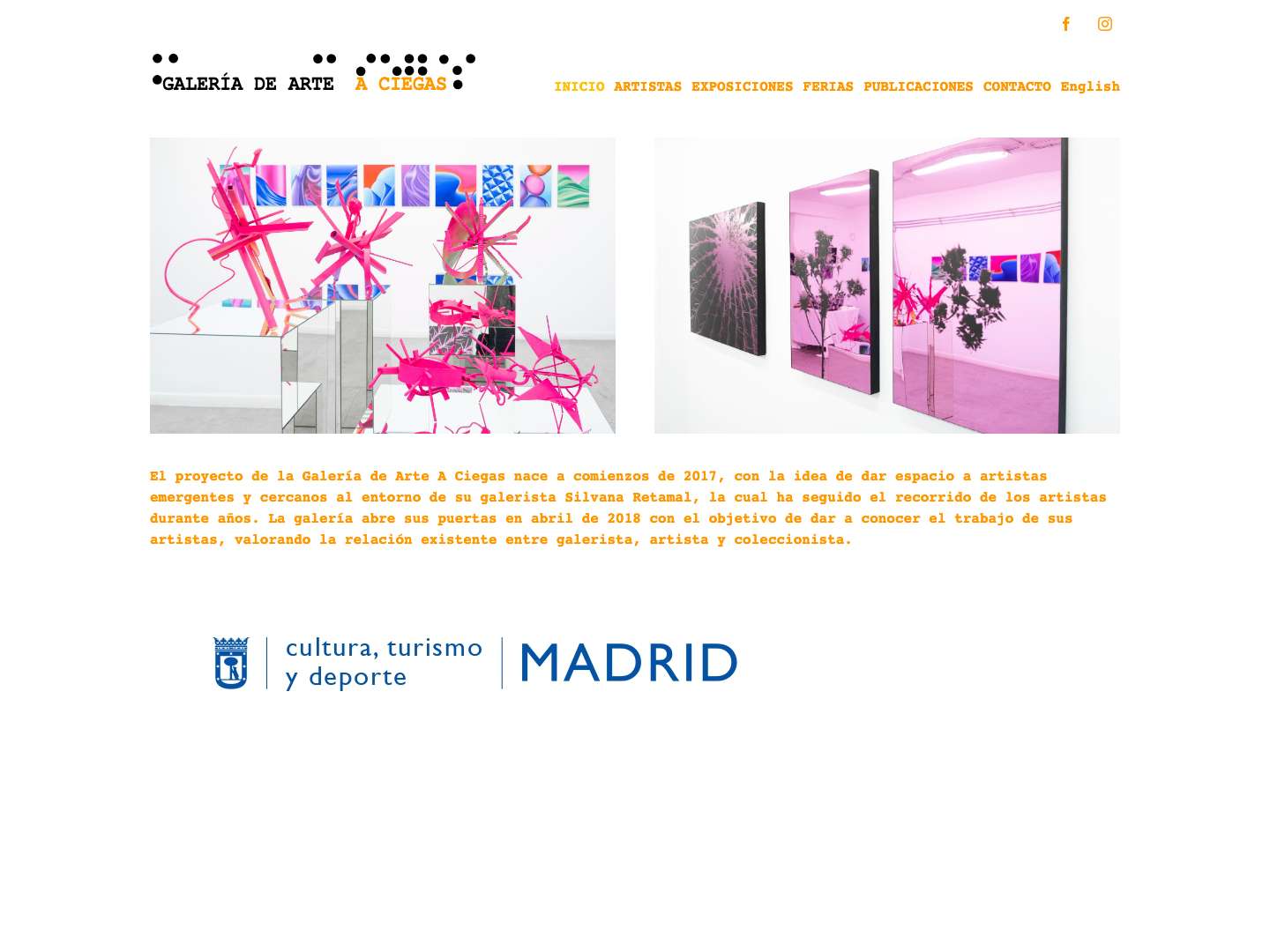 Galería de Arte A Ciegas - Full Screenshot
