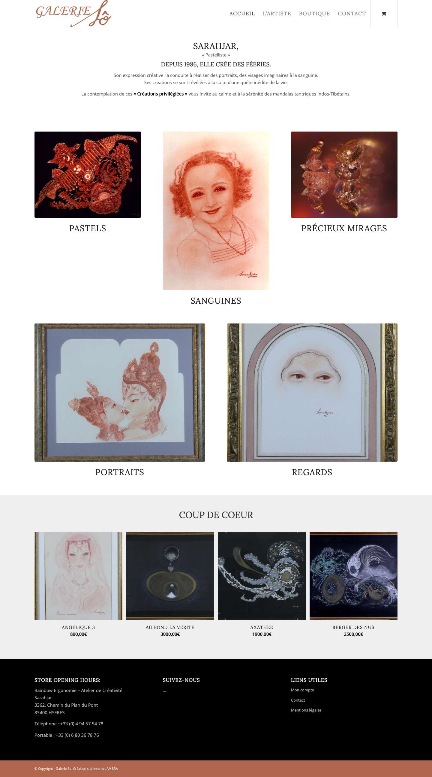 Accueil - Galerie So - Full Screenshot