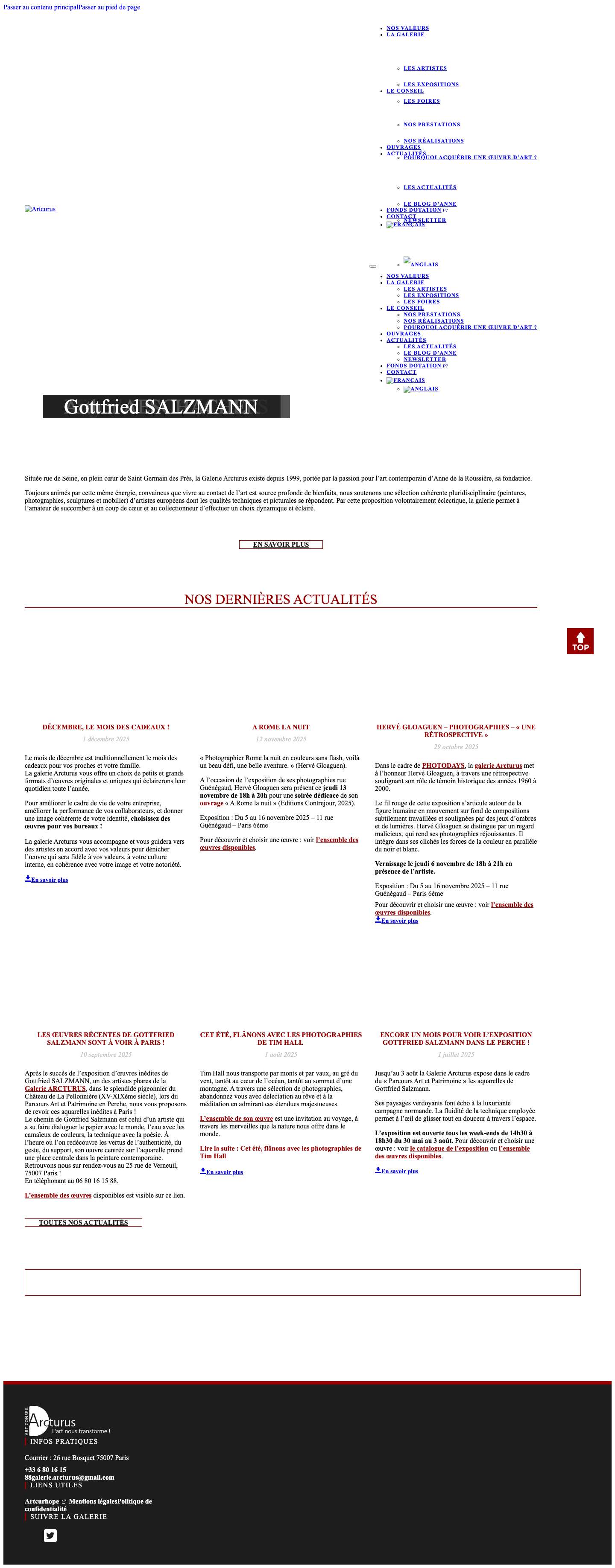 Arcturus – Art moderne et contemporain - Full Screenshot