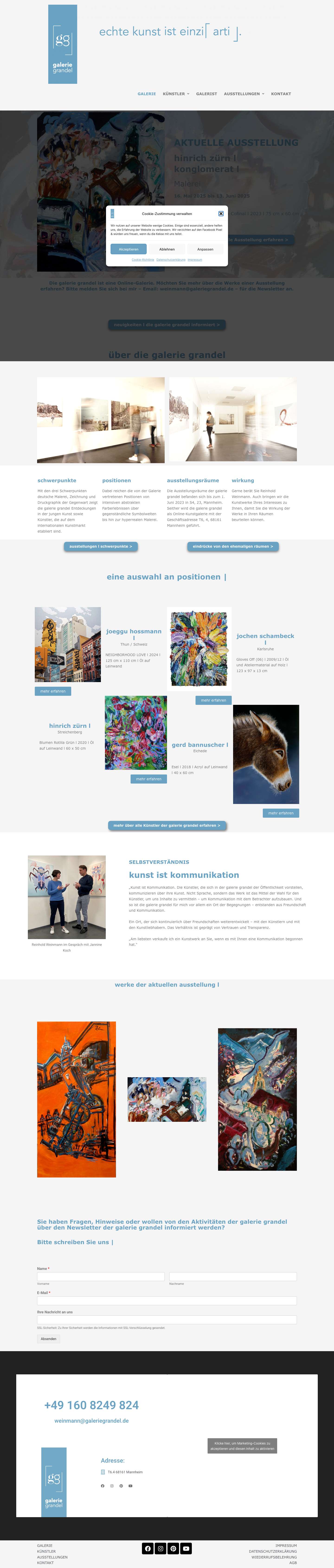 GALERIE - Galerie Grandel - Full Screenshot