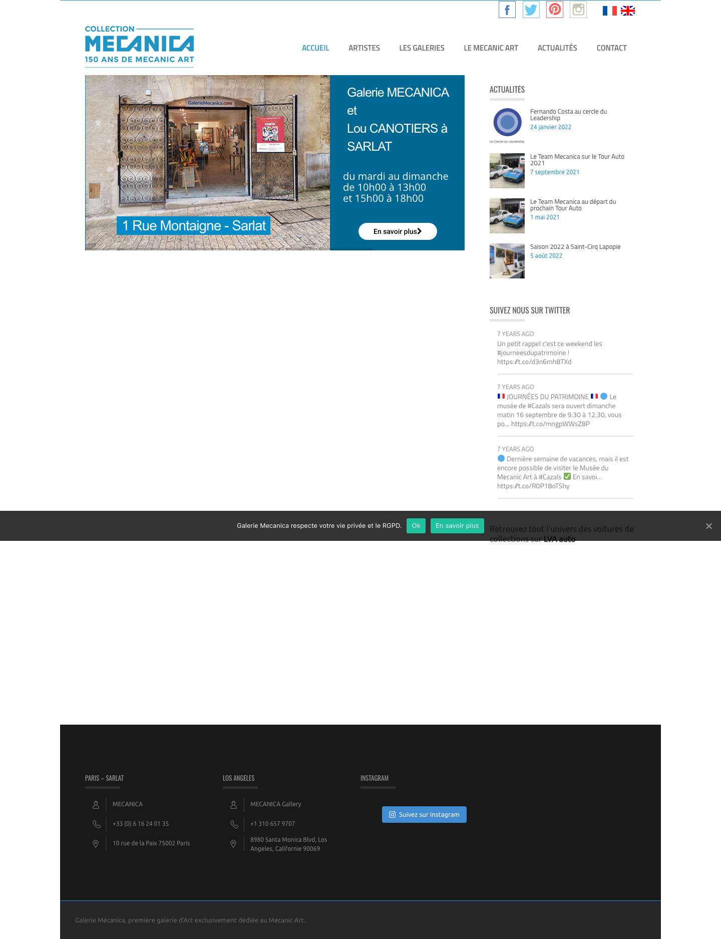 Galerie Mecanica, la galerie du Mecanic Art - Full Screenshot