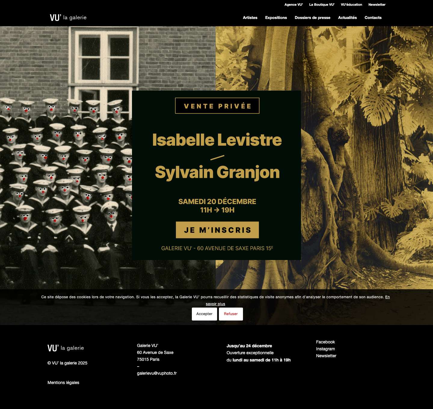 Galerie VU' – Galerie de photographie - Full Screenshot