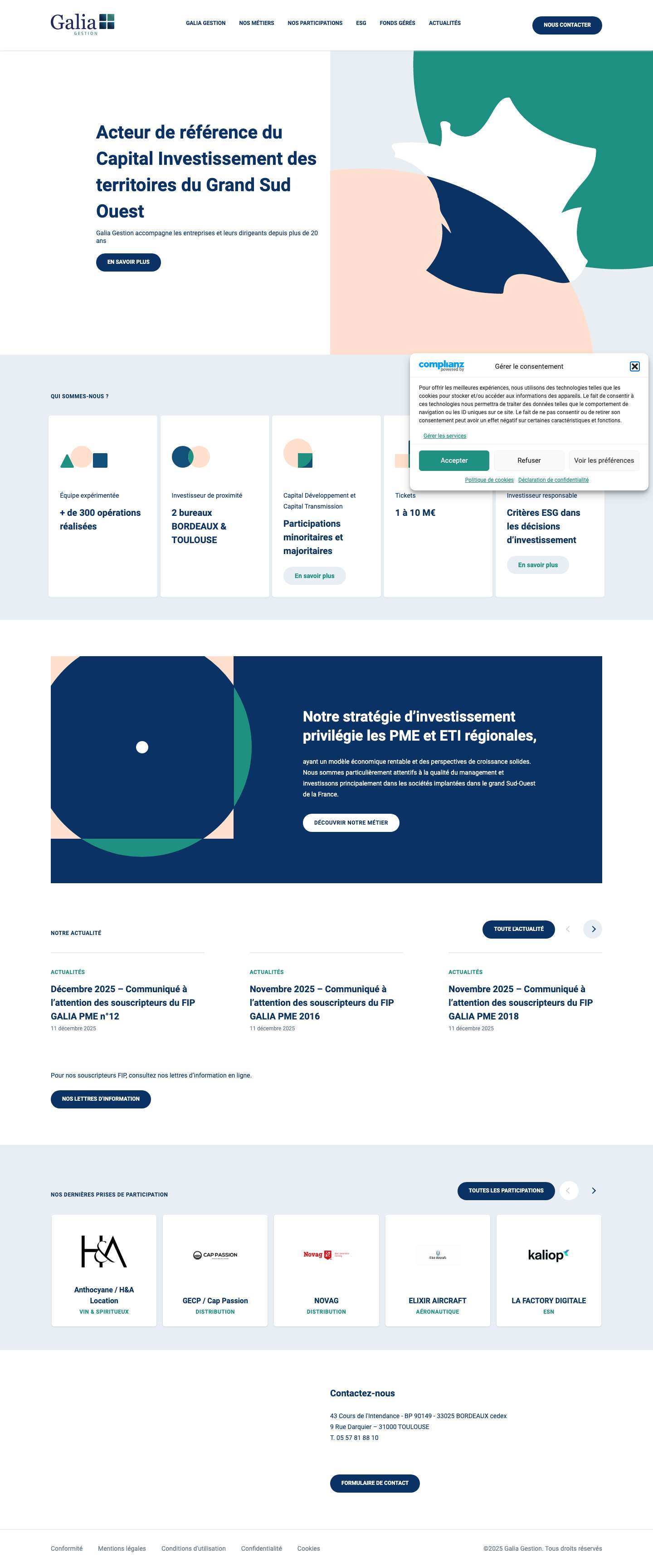 Accueil - Galia - Full Screenshot