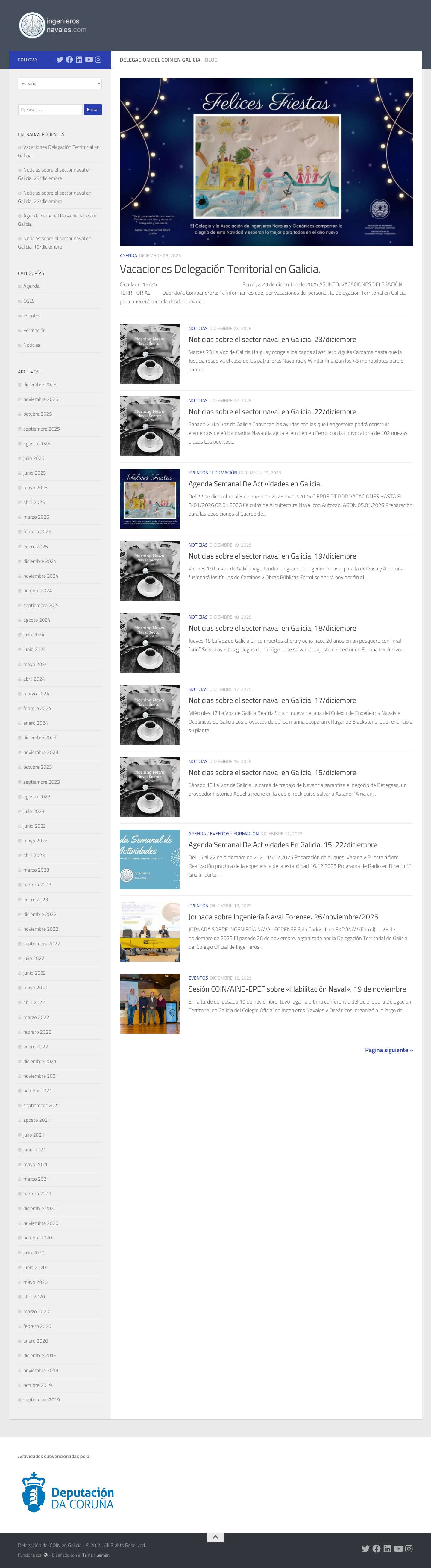 Agenda Semanal de Actividades. 3-10/marzo/2025 - Full Screenshot