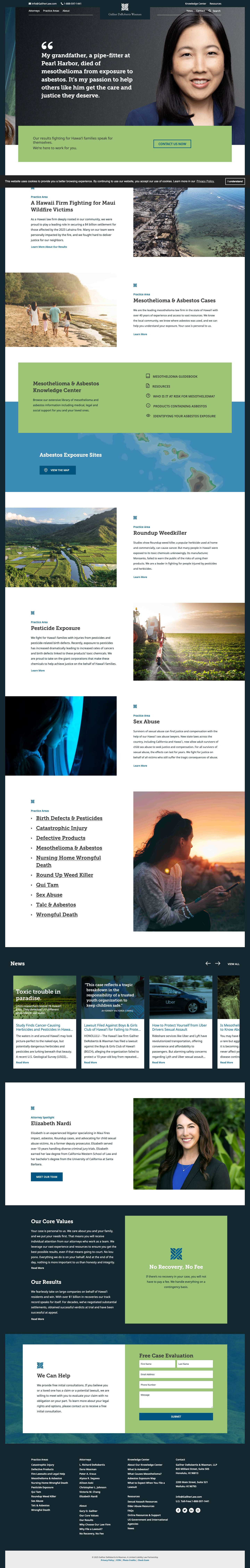 Home | Galiher DeRobertis & Waxman LLP - Full Screenshot