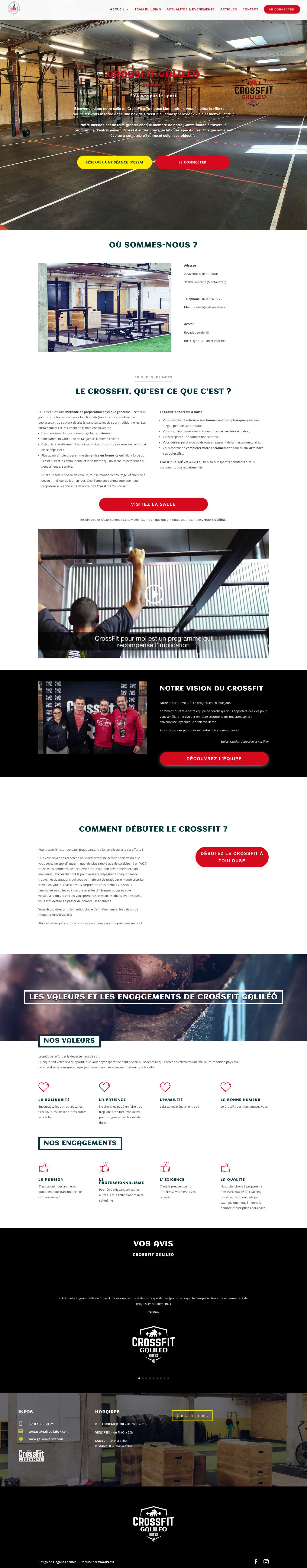 CrossFit Toulouse : GaliléÔ La Box - CrossFit 31400, votre salle de CrossFit à Toulouse Montaudran - Full Screenshot