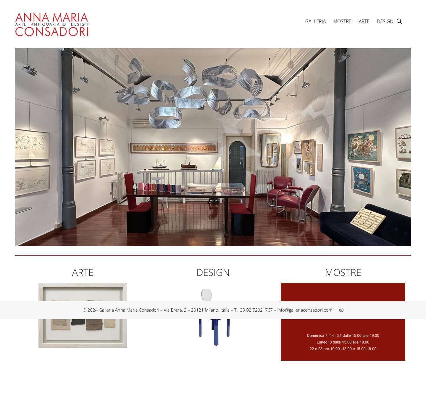 Galleria Consadori - Galleria Consadori - Full Screenshot