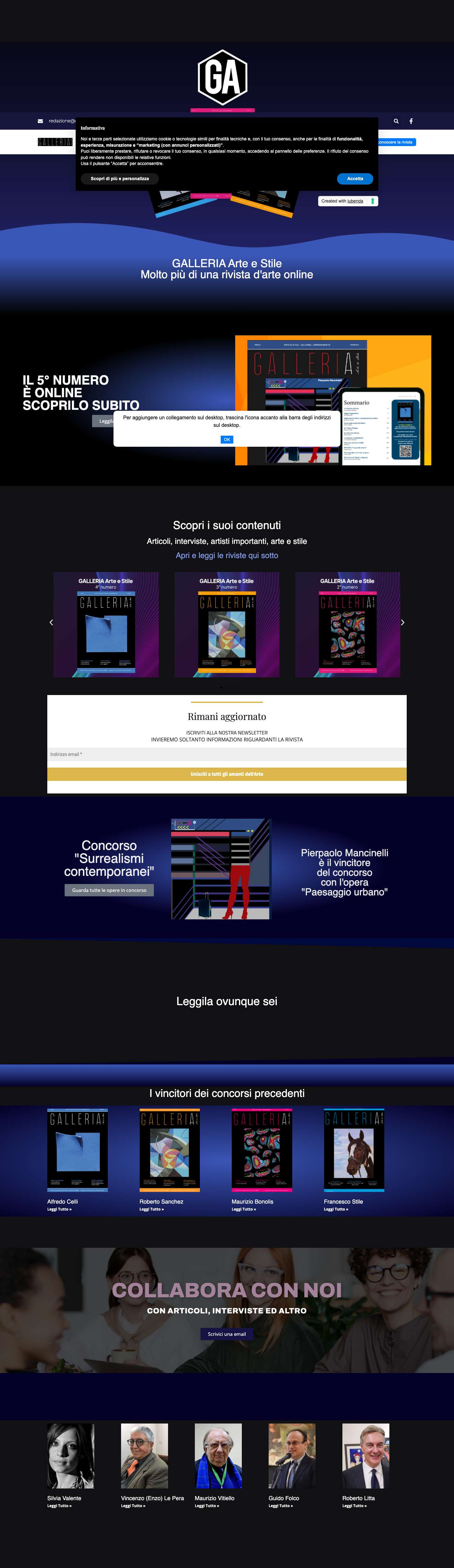 GALLERIA Arte e Stile - - Full Screenshot