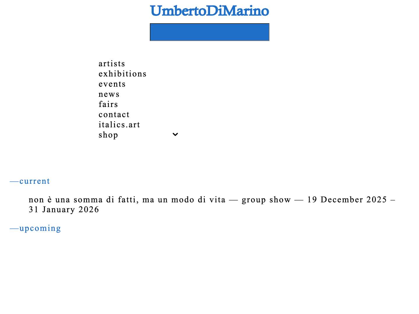 Galleria Umberto Di Marino | Napoli - Full Screenshot