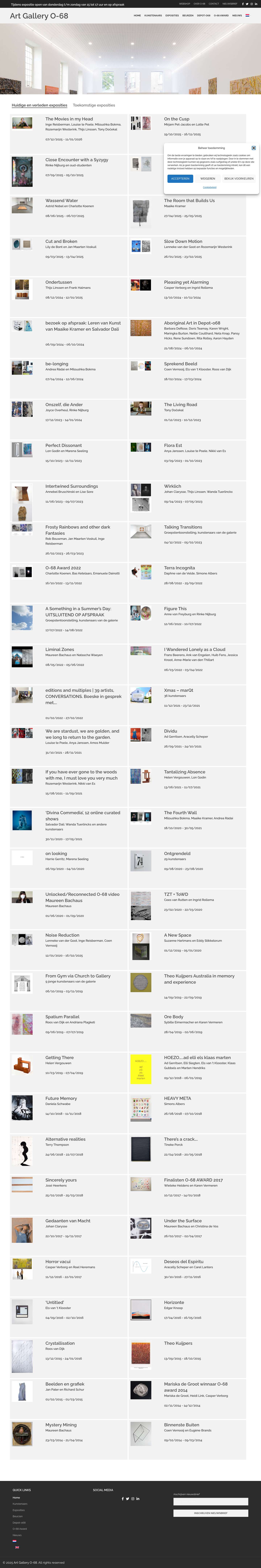 Hedendaagse kunst Velp - Art Gallery o-68 - Full Screenshot