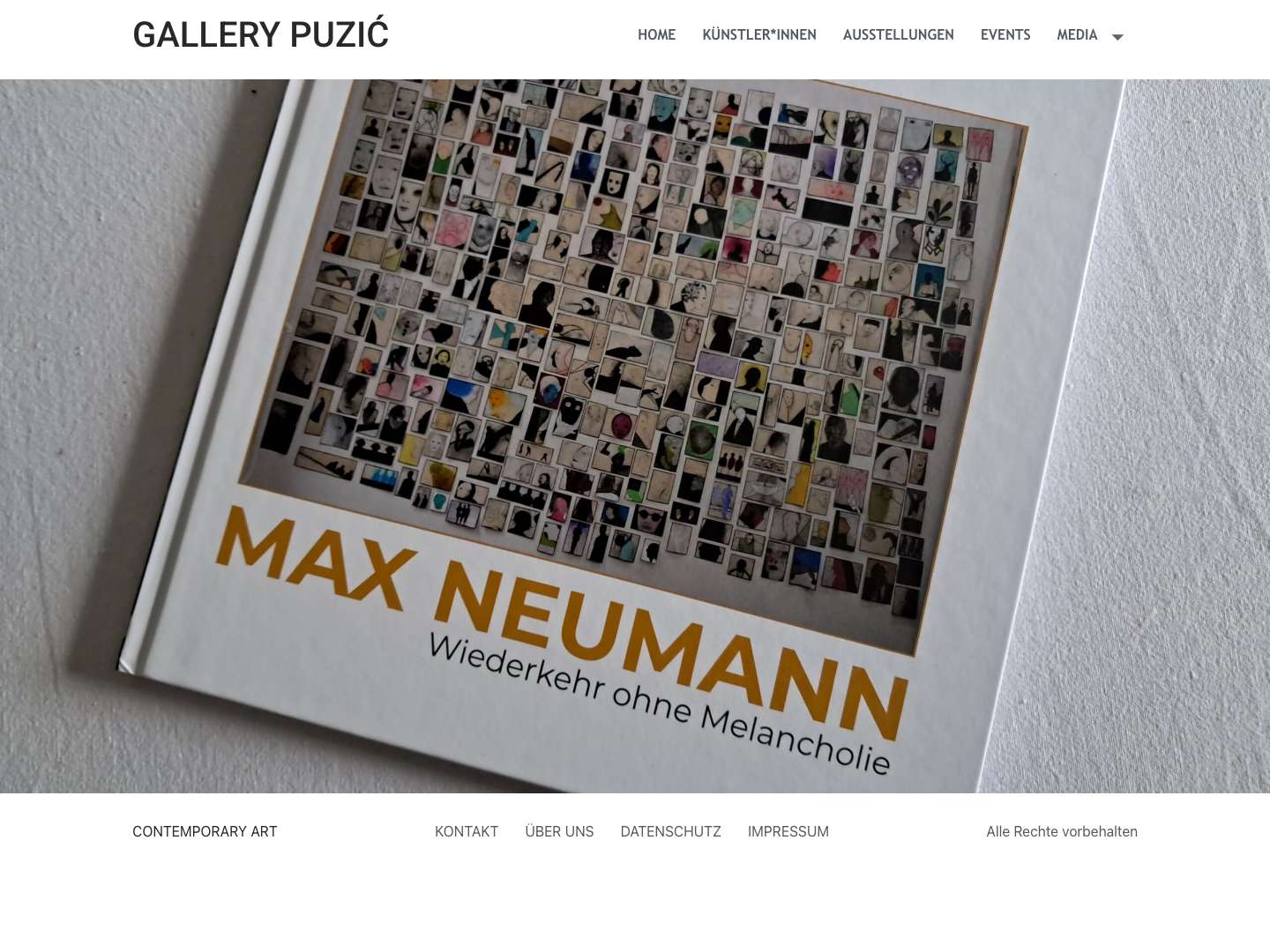 GALLERY PUZIĆ – CONTEMPORARY ART - Full Screenshot