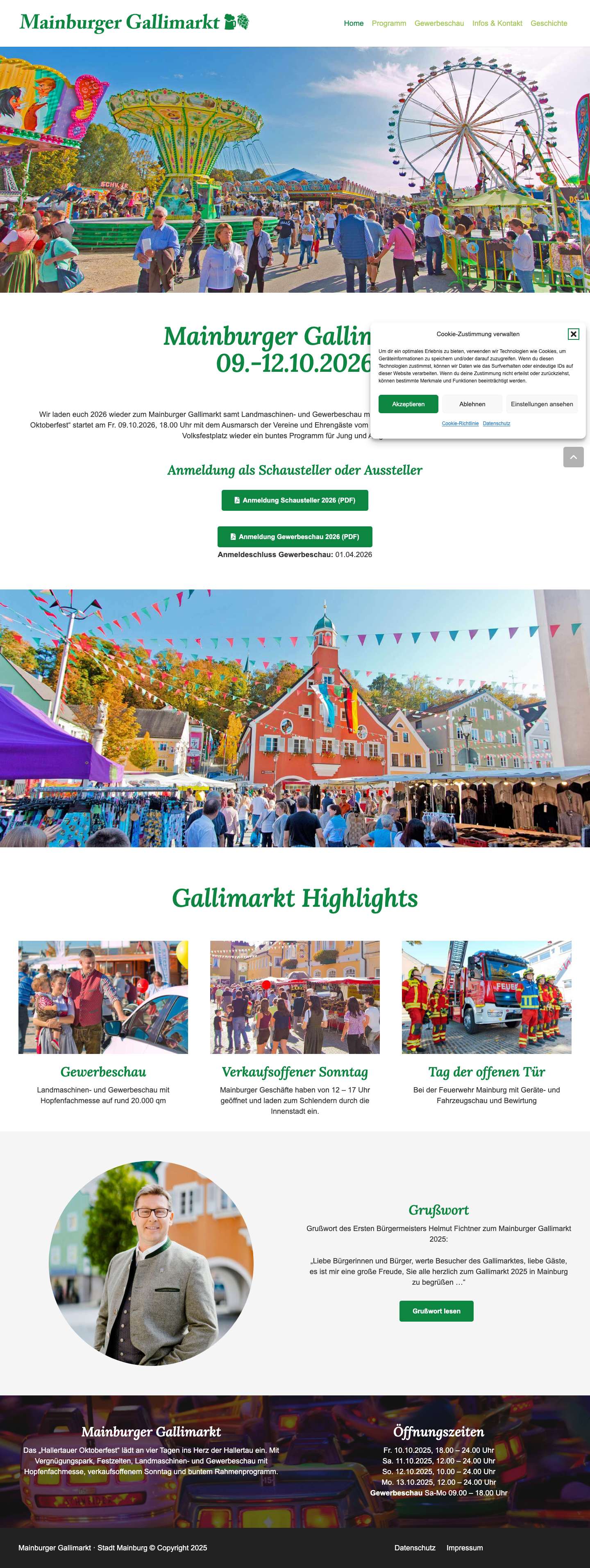 Mainburger Gallimarkt - Full Screenshot