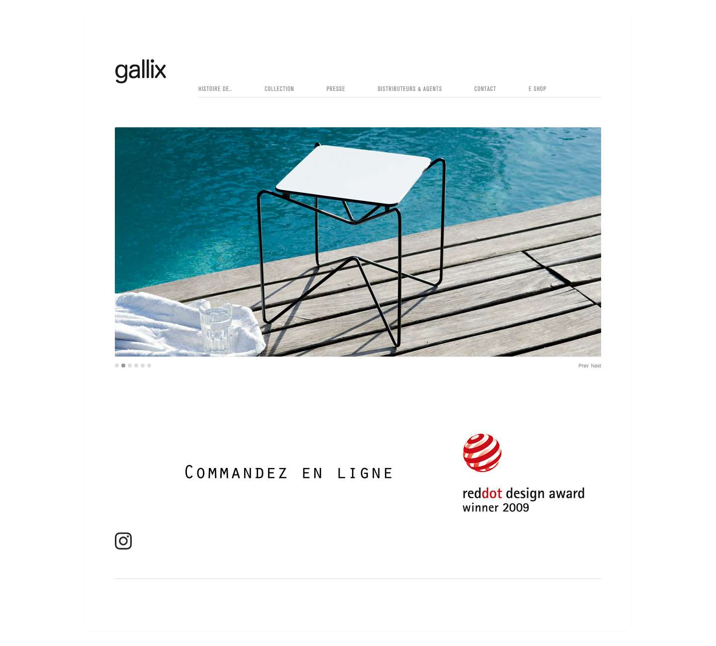 gallix design mobilier contemporain - Full Screenshot